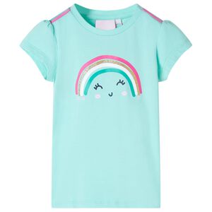 Tricou pentru copii, verde mentă deschis, 104