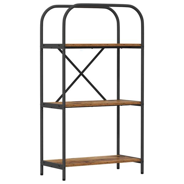 vidaXL Raft pentru cărți Lemn vechi 60 x 30 x 109 cm Lemn compozit