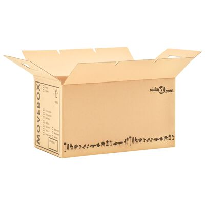 vidaXL Cutii pentru mutare din carton XXL 60 buc., 60 x 33 x 34 cm