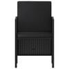vidaXL Set mobilier de grădină cu perne, 6 piese, negru, poliratan