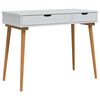 vidaxl Masă de Machiaj FAUSKE Alb 100 x 50 x 78 cm