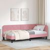 vidaXL Cadru de pat colțar cu headboard Roz 90 x 200 cm Catifea