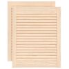 vidaXL Uși de dulap design lambriu 2 buc. 61,5x49,4 cm lemn masiv pin