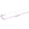 vidaXL Raft de perete maro deschis 200x50x(2-4) cm lemn stejar tratat
