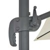vidaXL Umbrelă de grădină &icirc;n consolă cu st&acirc;lp din aluminiu 400x300 cm, culoare nisip