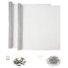 vidaXL Capac pentru ax de lumină cu cleme 2 buc. 70 x 190 cm Aluminiu