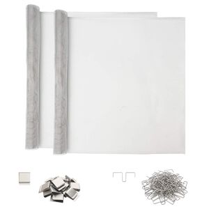 vidaXL Capac pentru ax de lumină cu cleme 2 buc. 70 x 190 cm Aluminiu