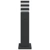vidaXL Lămpi exterioare de podea cu priză, 3 buc. negru 50 cm aluminiu