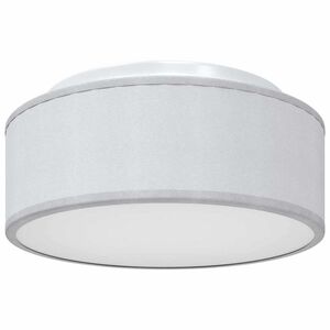 vidaXL Lampă de tavă Gri 30 x 30 x 13,5 cm țesătură