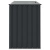 vidaXL Cutie de depozitare pentru grădină Negru 151,5 x 82 x 110,5 cm