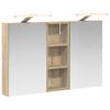 vidaXL Set dulap baie 3 buc. 80 x 10,5 x 50 cm Lemn prelucrat
