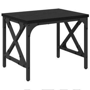 vidaXL Suport pentru imprimantă Stejar Negru 40 x 30 x 31 cm