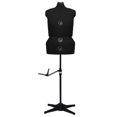 vidaXL Formă pentru rochie femeie reglabilă negru, dimensiune L 44-50