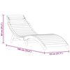 vidaXL Șezlong 2 pcs Maro 55 x 184 x 64cm Lemn Solid de Acacia