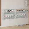 vidaXL Pantofare de perete, 2 buc., gri beton, 80x18x60 cm, PAL