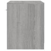 vidaXL Noptiere cu sertar, 2 buc., gri sonoma