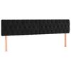 vidaXL Pat box spring cu saltea, negru, 120x190 cm, catifea