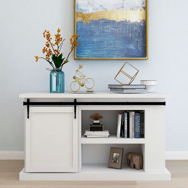 vidaXL Set glisare ușă mini pentru dulap, oțel carbon, 152 cm