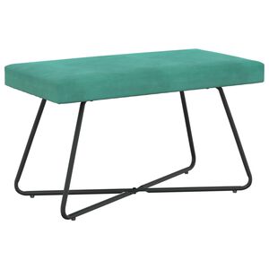 vidaXL bancă Turcoaz 80 x 40 x 45 cm Catifea