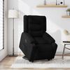 vidaXL Fotoliu electric rabatabil cu ridicare, negru, textil