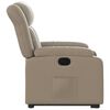 vidaXL Fotoliu rabatabil electric cu ridicare, cappuccino