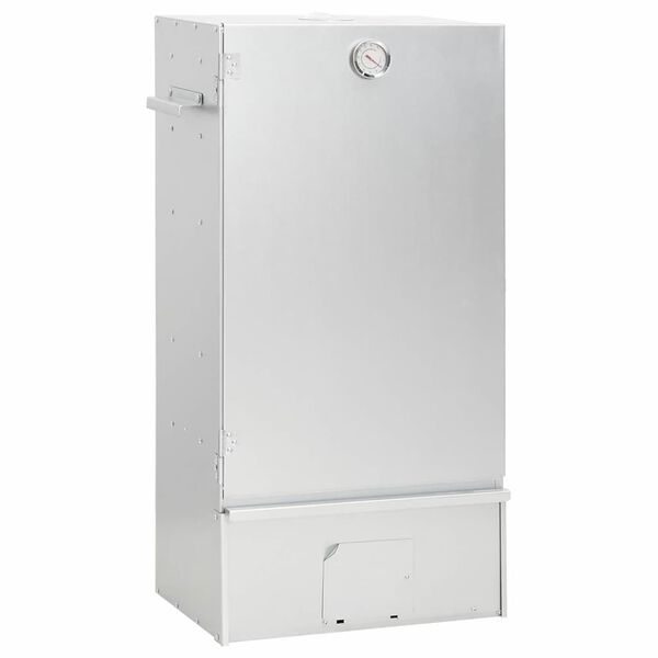 vidaXL Afumătoare grătar cu așchii lemn 44,5x29x83 cm, oțel galvanizat