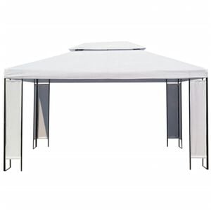 vidaXL Pavilion, alb, 3 x 4 m