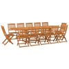 vidaXL Set mobilier de grădină 13 piese 280x90x75cm, lemn masiv acacia
