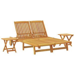 vidaXL Șezlong Maro Lemn Solid de Acacia