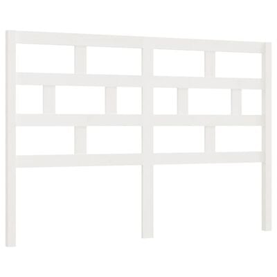 vidaXL Tăblie de pat, alb, 141x4x100 cm, lemn masiv de pin