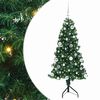 vidaXL Pom de Crăciun Artificial pentru Colț Verde 150 cm PVC și Metal