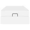 vidaXL Cadru de pat cu saltea cu saltea 2 pcs Alb PVC