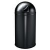 EKO Coș de gunoi cu &icirc;mpingere, negru mat, 40 L