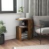 vidaXL Măsuță laterală, stejar fumuriu, 36x30x56 cm, lemn prelucrat