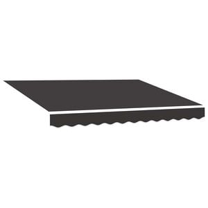 vidaXL P&acirc;nză de rezervă copertină, gri, 300x250 cm, poliester