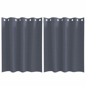 vidaXL Perdele Opaque cu Inel 2 pcs Antracit 140 x 140 cm Poliester