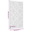vidaXL Decor perete de grădină 105x55 cm design Maur oțel Corten