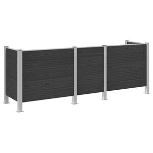 vidaXL &Icirc;mprejmuire pentru Coș de Gunoi Gri 315 x 85 x 115 cm