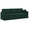 vidaXL Set de canapea 2 pcs Verde &icirc;nchis 228 x 78 x 80 cm Catifea