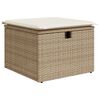 vidaXL Set de canapele pentru grădină cu pernă 7 pcs Bej Rattan poli