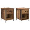 vidaXL Dulap de noapte 2 buc. Lemn vechi 40 x 42 x 50 cm