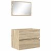 vidaXL Set de mobilier pentru baie Stejar Sonoma Lemn prelucrat