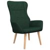 vidaXL Scaun de relaxare, verde &icirc;nchis, material textil