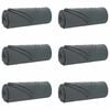 vidaXL Pături de aruncat 6 buc. Gri &icirc;nchis 210 x 140 cm 2.56 Molton