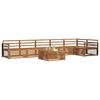 vidaXL Set de canapele de exterior 7 pcs natural Lemn Solid de Acacia