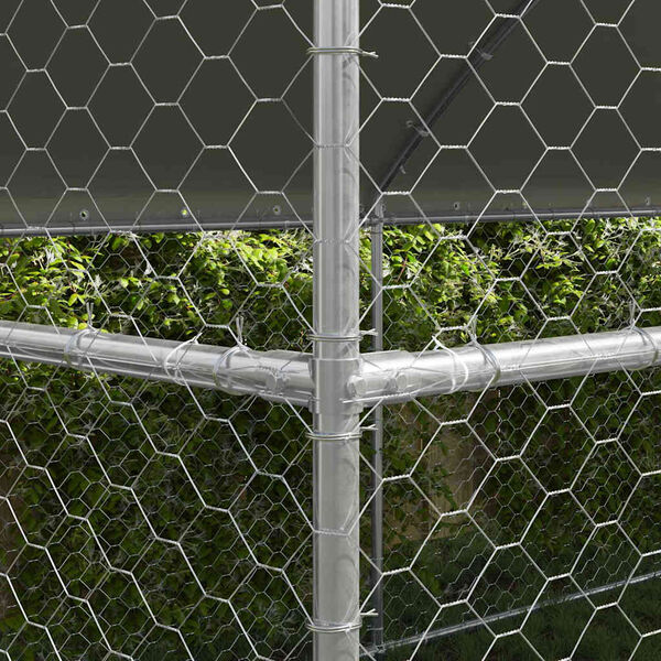 vidaXL Cușcă pentru c&acirc;ini 3 pcs Argintiu 6 x 2 x 2 m Oțel galvanizat