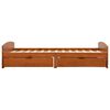 vidaXL Cadru de pat cu 2 sertare, maro miere, 90x200 cm lemn masiv pin