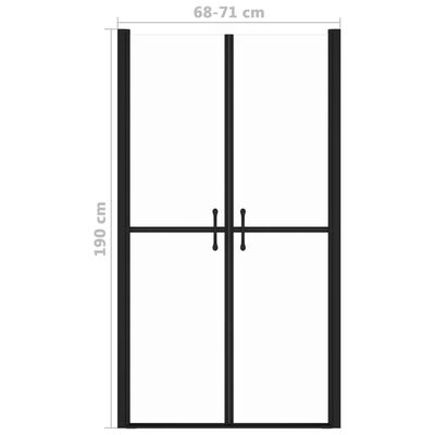 vidaXL Ușă cabină de duș, transparent, (68-71)x190 cm, ESG