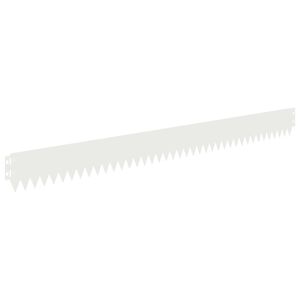 vidaXL Margine pentru gazon 30 pcs 103 x 10 cm Oțel Alb