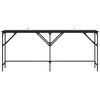 vidaXL Masă de consolă Stejar Negru 180 x 30 x 75 cm Lemn compozit